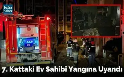 7. Kattaki Ev Sahibi Yangına Uyandı