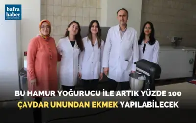 Bu hamur yoğurucu ile artık yüzde 100 çavdar unundan ekmek yapılabilecek