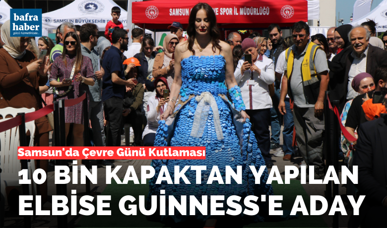 10 bin kapaktan yapılan elbise Guinness’e aday