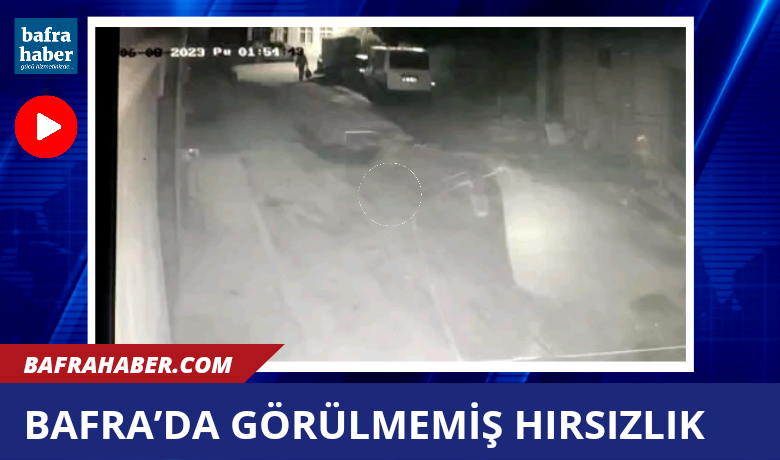 Bafra'da Görülmemiş Çamaşır Hırsızlığı