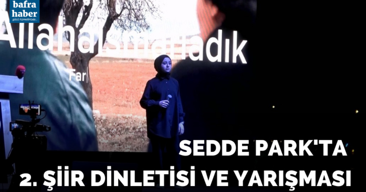 Sedde Park'ta 2. şiir dinletisi ve yarışması