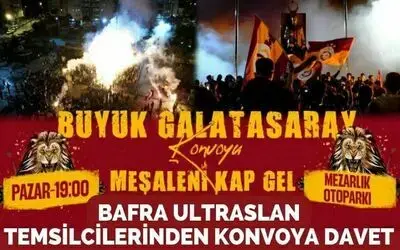 Bafra Ultraslan Temsilcilerinden Konvoya Davet