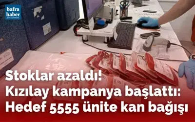 Stoklar azaldı, Kızılay kampanya başlattı: Hedef 5555 ünite kan bağışı
