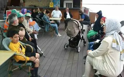 Depremzede özel bireyler Samsunum 1 gemisi ile deniz turu yaptı
