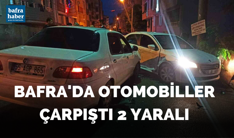 İki otomobil çarpıştı: 2 yaralı