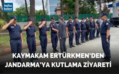 Kaymakam Ertürkmen’den Jandarma’ya Kutlama Ziyareti
