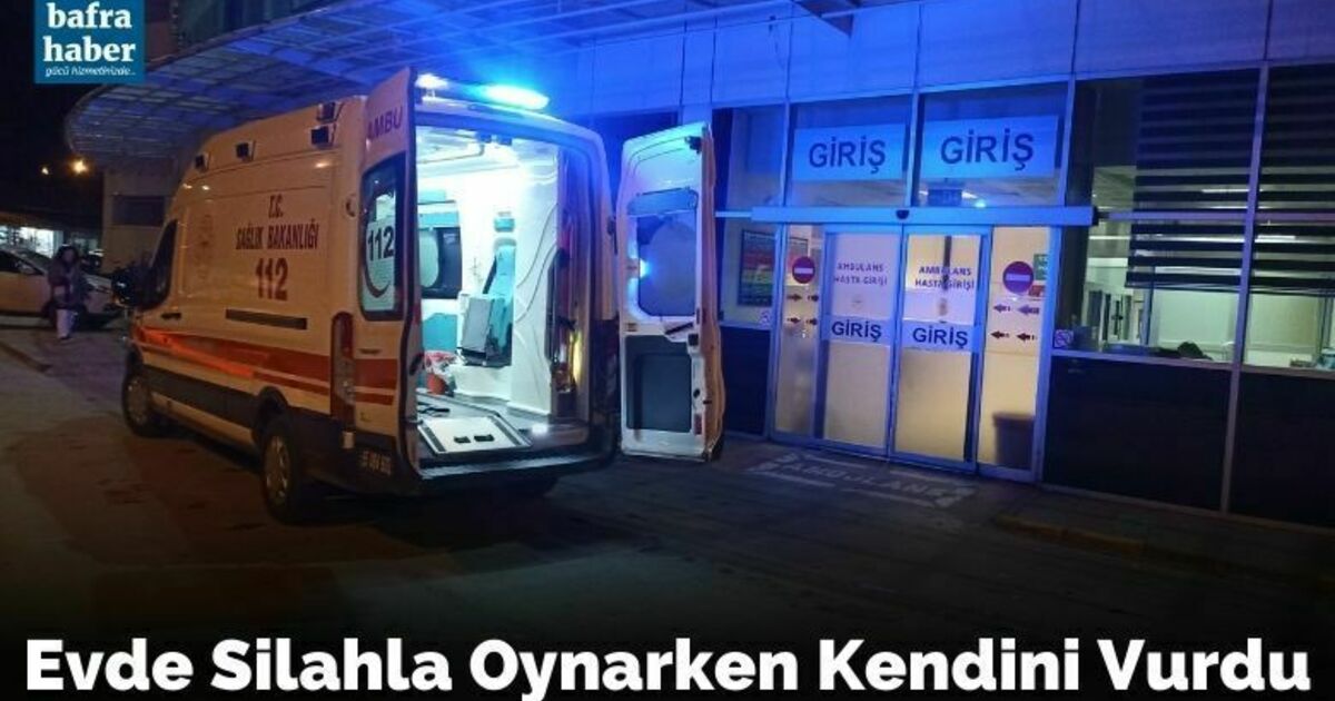 Silahla oynarken kendini vurdu