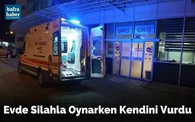 Silahla oynarken kendini vurdu