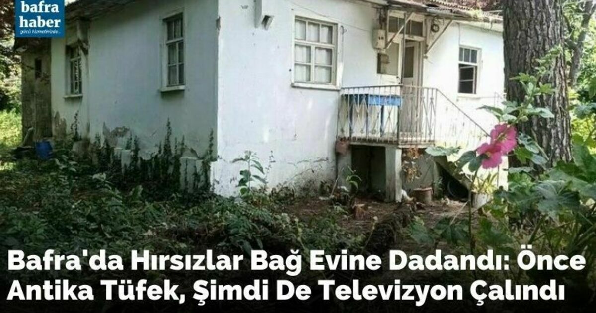 Hırsızlar bağ evine dadandı: Önce antika tüfek, şimdi de televizyon çalındı