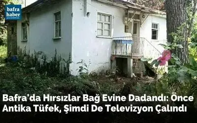 Hırsızlar bağ evine dadandı: Önce antika tüfek, şimdi de televizyon çalındı
