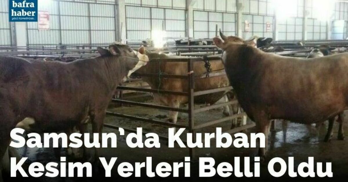 Samsun’da kurban kesim yerleri belli oldu