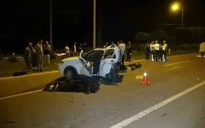 Samsun’da seyir halindeki otomobil önündeki araca çarptı: 3 ölü, 2 yaralı
