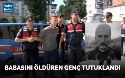 Alaçam'da babasını öldüren genç tutuklandı