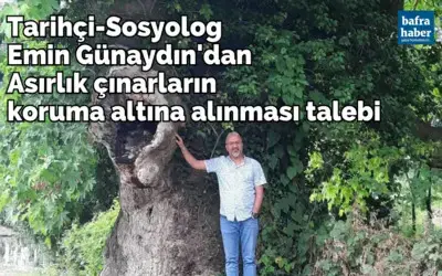 Tarihçi Emin Günaydın'dan Asırlık çınarların koruma altına alınması talebi