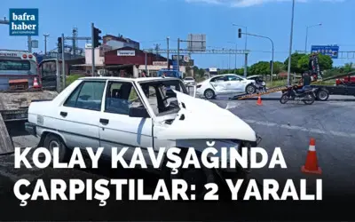 Kolay Kavşağında çarpıştılar: 2 yaralı