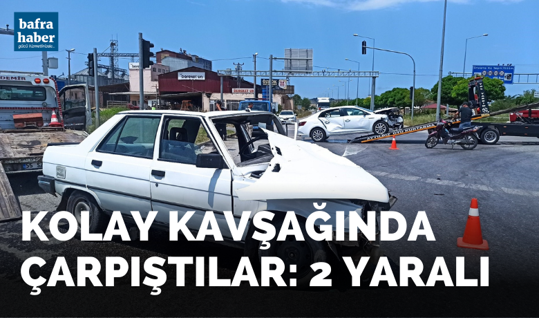 Kolay Kavşağında çarpıştılar: 2 yaralı