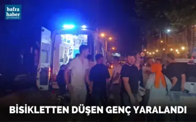 Bisikletten Düşen Genç Yaralandı!