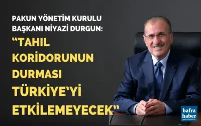 Pakun Yönetim Kurulu Başkanı Niyazi Durgun: “tahıl Koridorunun Durması Türkiye’yi Etkilemeyecek”