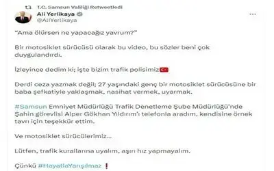 Bakan Yerlikaya’dan o polise tebrik
