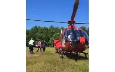 Ambulans helikopter 90 yaşındaki vatandaş için havalandı

