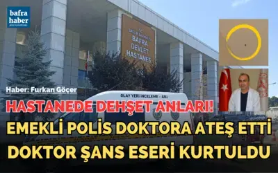 Bafra’da doktora silahlı saldırı: 1 el ateş etti, silah tutukluk yaptı!