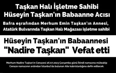 Nadire Taşkan Vefat Etti