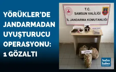 Yörükler'de Jandarmadan uyuşturucu operasyonu: 1 gözaltı