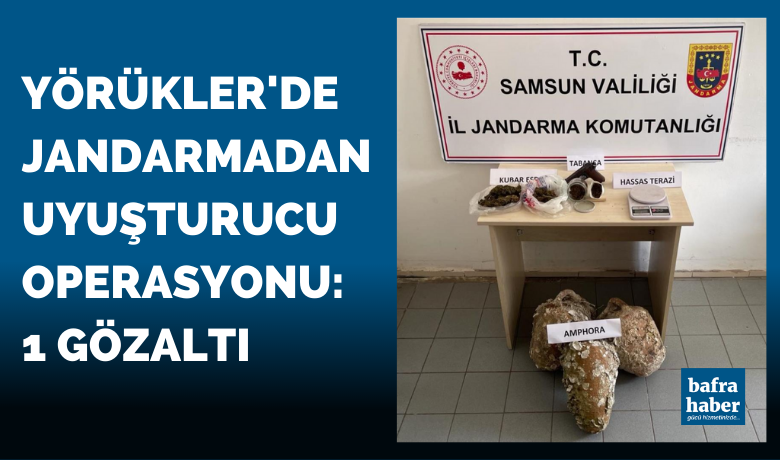 Yörükler'de Jandarmadan uyuşturucuoperasyonu: 1 gözaltı - Samsun’da jandarma tarafından düzenlenen uyuşturucu operasyonunda 1 kişi gözaltına alındı.