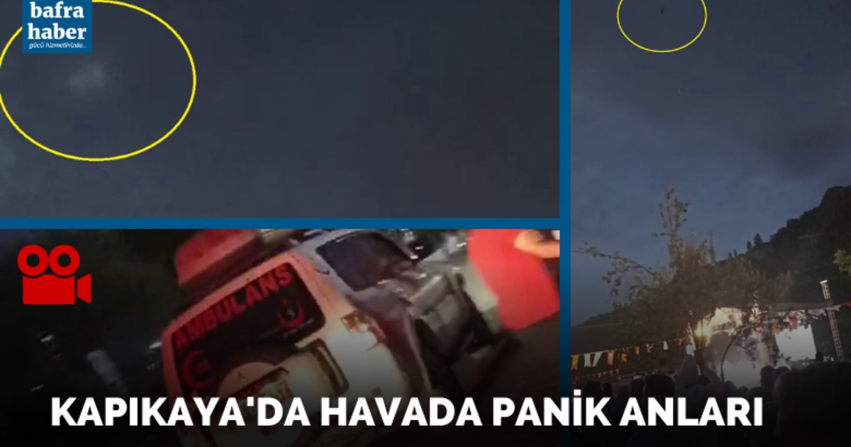 Kapıkaya'da havada panik anları