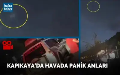Kapıkaya'da havada panik anları