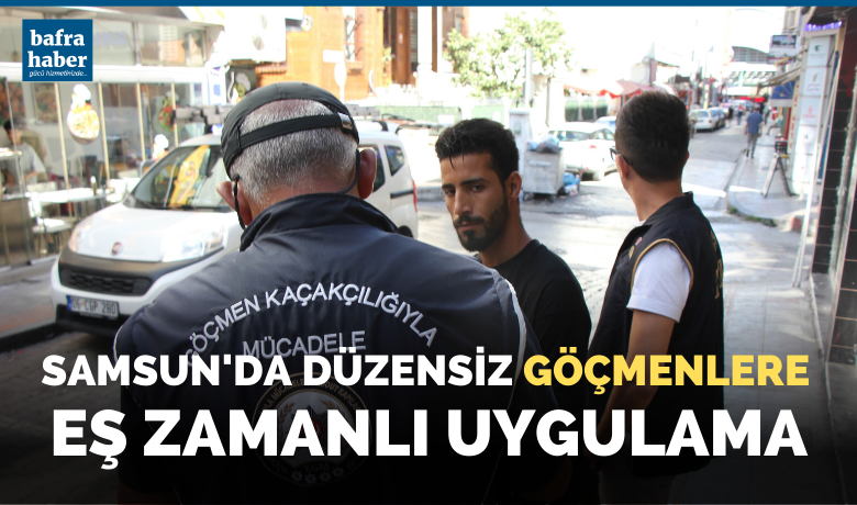 Samsun'da düzensiz göçmenlere eş zamanlı uygulama - Samsun’da düzensiz göçmenlere yönelik yapılan eş zamanlı uygulamada çok sayıda yabancı sorgulandı. Hakkında 2 kez ‘sınır dışı kararı’ bulunan Irak uyruklu bir kişi yakalandı.