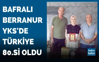 Bafralı Berranur YKS'de Türkiye 80. si oldu