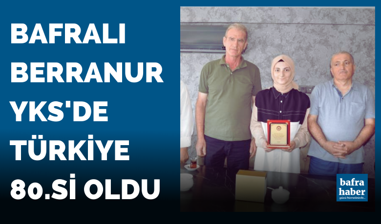 YKS Türkiye 80’incisine ödül