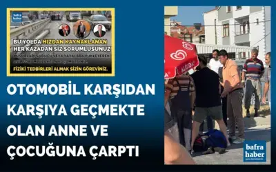 Aynı Yol, Aynı Geçit! Otomobil Anne Ve Çocuğuna Çarptı!  
