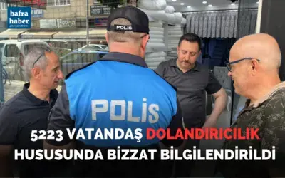 Polis, 5223 Vatandaşı Dolandırıcılık Hususunda Bizzat Bilgilendirdi!
