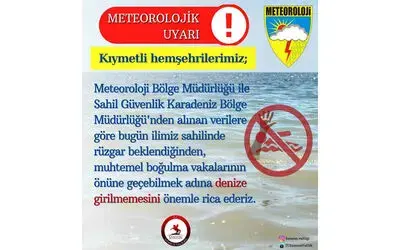 Samsun Valiliği’nden ’deniz girilmemesi’ uyarısı
