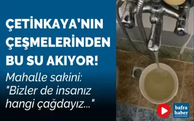 Çetinkaya’nın Çeşmelerinden Bu Su Akıyor!