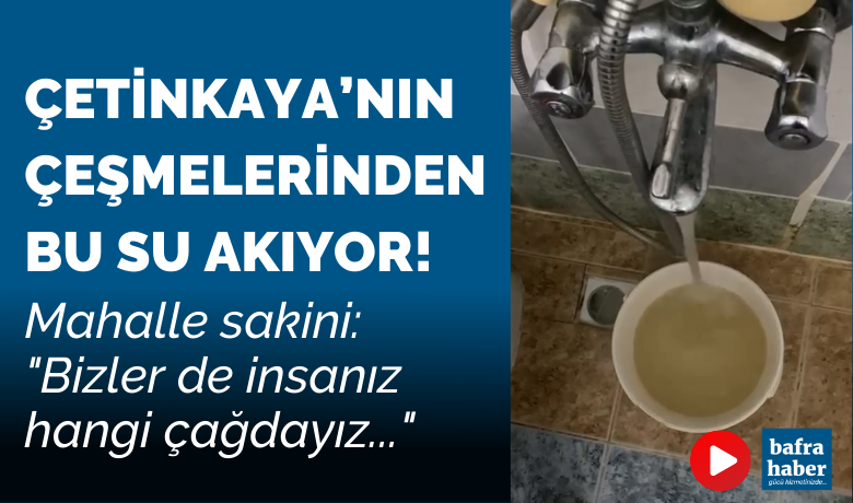 Çetinkaya’nın Çeşmelerinden Bu Su Akıyor!