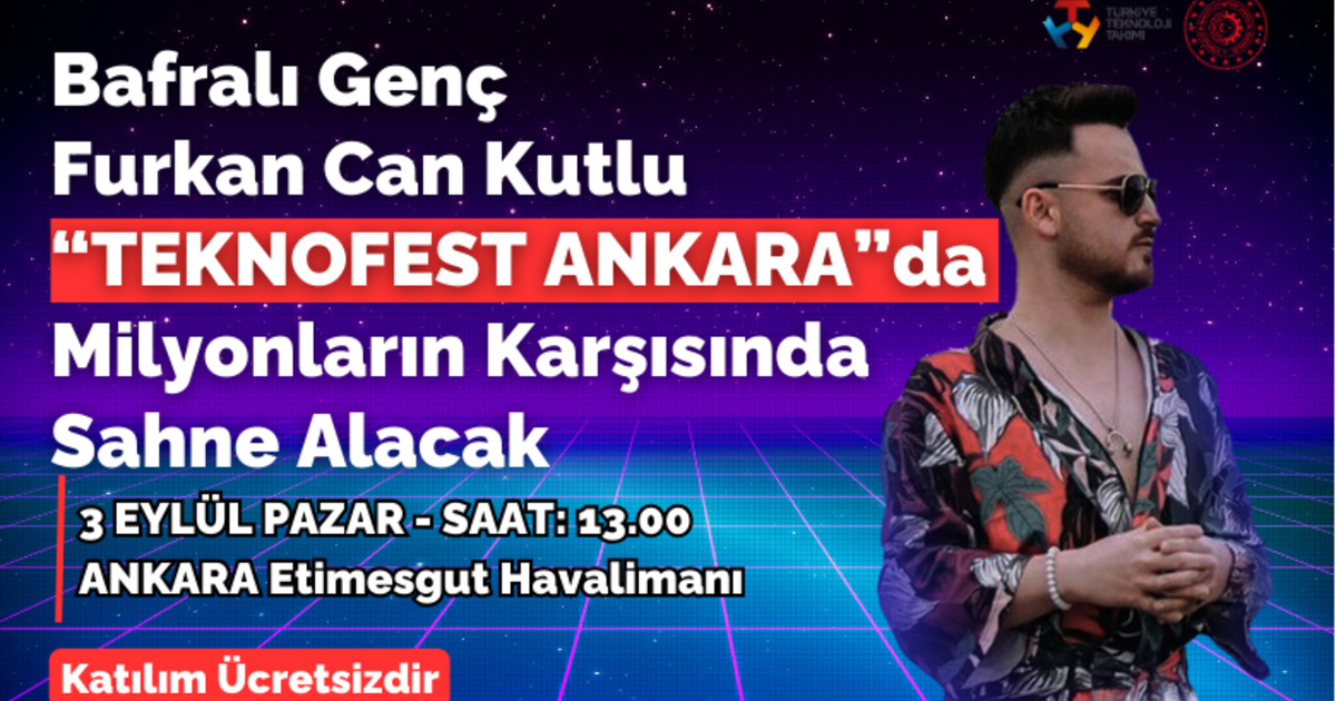 Bafralı Genç Dj Furkan Can Kutlu Teknofest Ankara’da Sahne Alacak