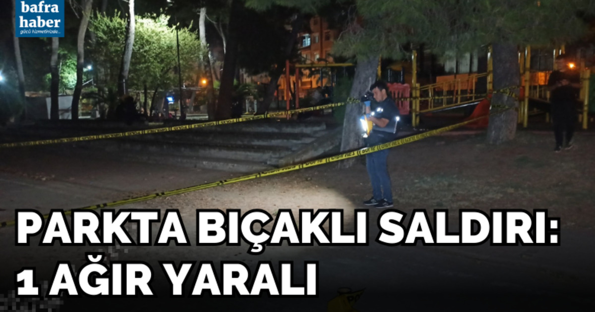 Parkta Bıçakla Yaralama!