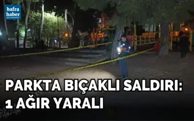 Parkta Bıçakla Yaralama!