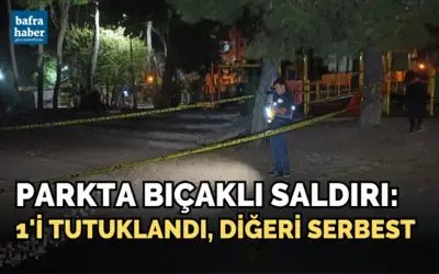 Parkta bıçaklama olayında 1 tutuklama