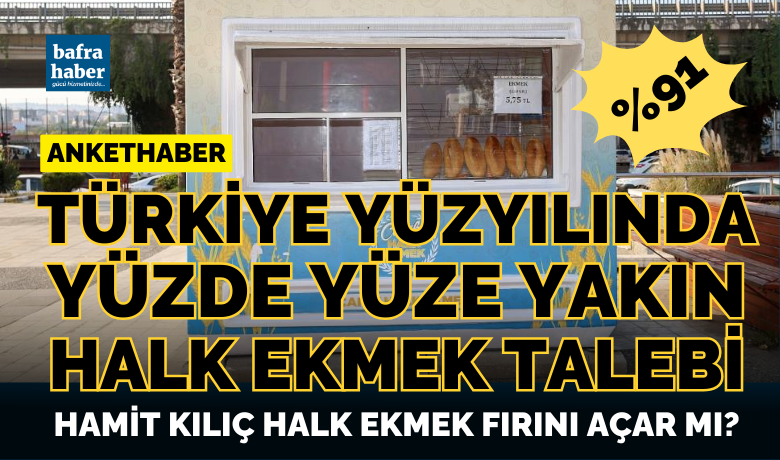 Bafra'da Halk Ekmek Talebi  - Samsun’un Canik Belediyesinin halk ekmek büfesi açması sonrası sosyal medya takipçilerimize “Bafra Belediyesi Halk Ekmek Fırını açsın mı” sorusunu sorduk. Sonuçlar hiç de şaşırtıcı değil. 