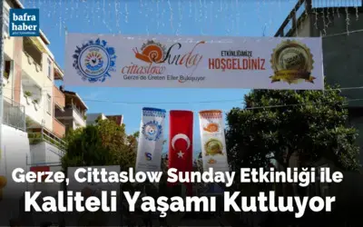 Gerze, Cittaslow Sunday Etkinliği İle Kaliteli Yaşamı Kutluyor
