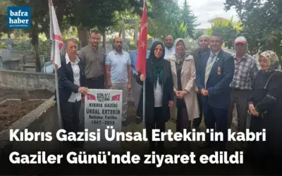 Kıbrıs Gazisi Ünsal Ertekin'in Kabri Gaziler Günü'nde Ziyaret Edildi
