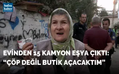 Belediye başkan adayının evinden 15 kamyon çöp çıktı