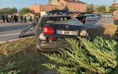 Samsun’da otomobil öğrenci servisi ile çarpıştı: 5 yaralı
