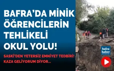 Minik Öğrencilerin Tehlikeli Okul Yolu!