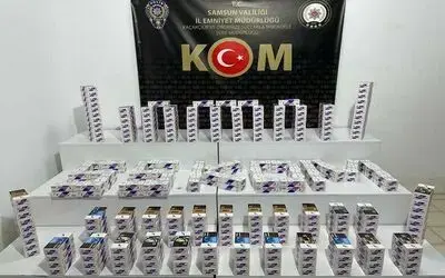 Samsun’da 60 bin adet makaron ele geçti: 3 gözaltı

