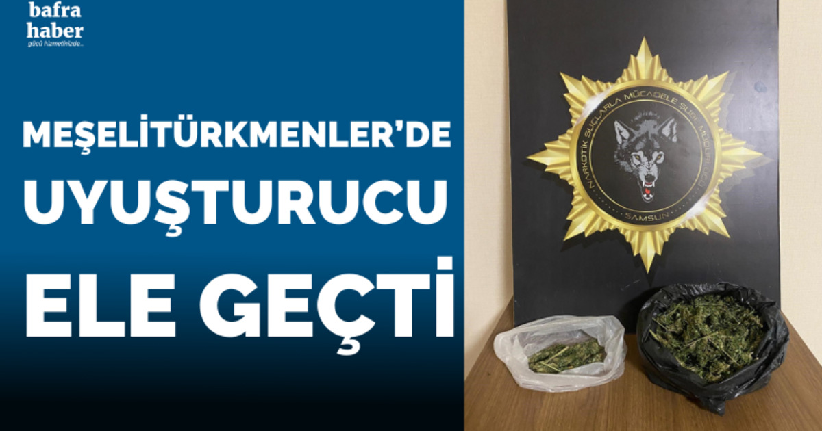 Meşelitürkmenler'de bir evde uyuşturucu ele geçti